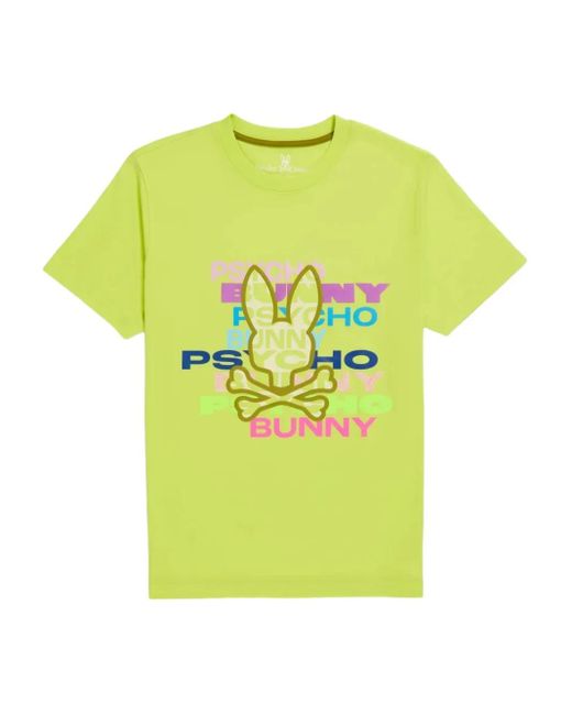 Psycho Bunny Yellow Tyrian T-Shirt for men