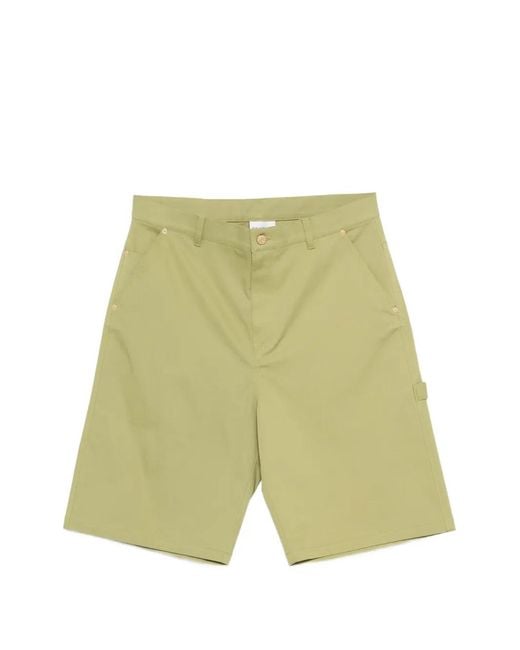 Drole de Monsieur メンズ ホワイト ファイブポケット ショートパンツ