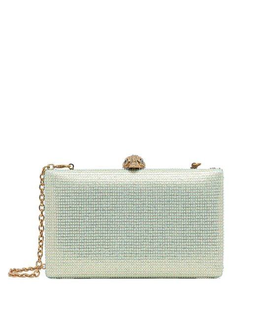 Kurt Geiger Green Verzierte Kensington Clutch