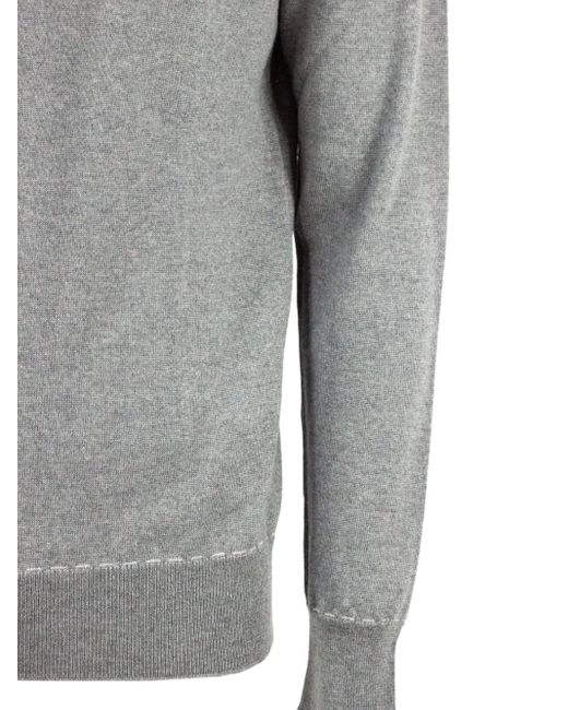 Eleventy Gray Wool Sweater for men
