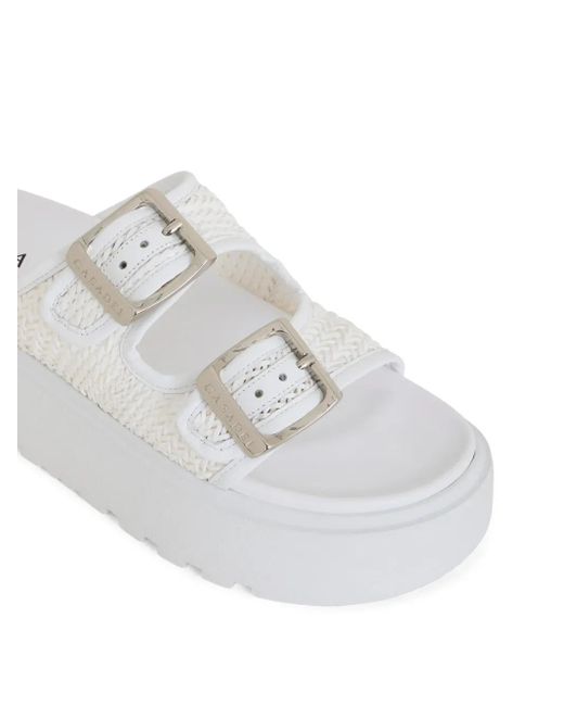 Casadei White Birky Ale Slides