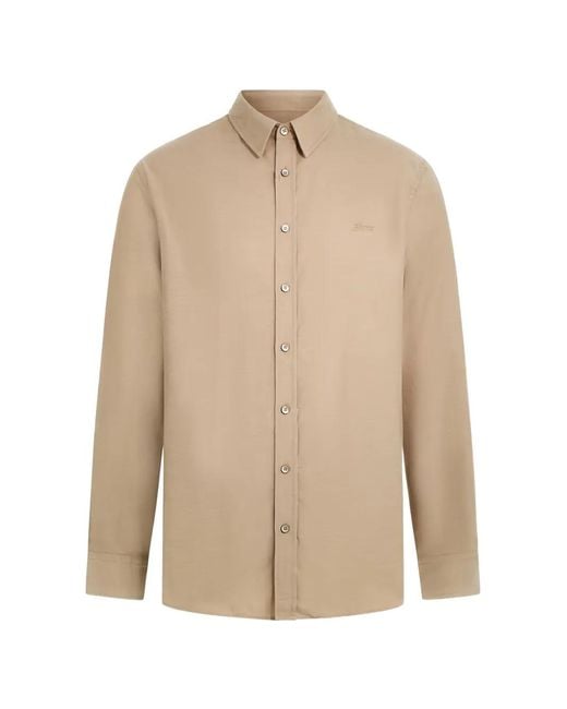 Guess Natural Cotton Long-Sleeved Shirt for men