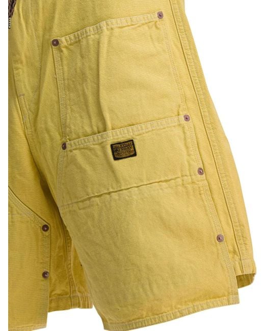 Short De Sport À Poches Cargo Kapital pour homme en coloris Yellow