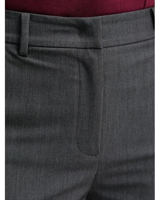 Benetton Black Pressed-Crease Trousers