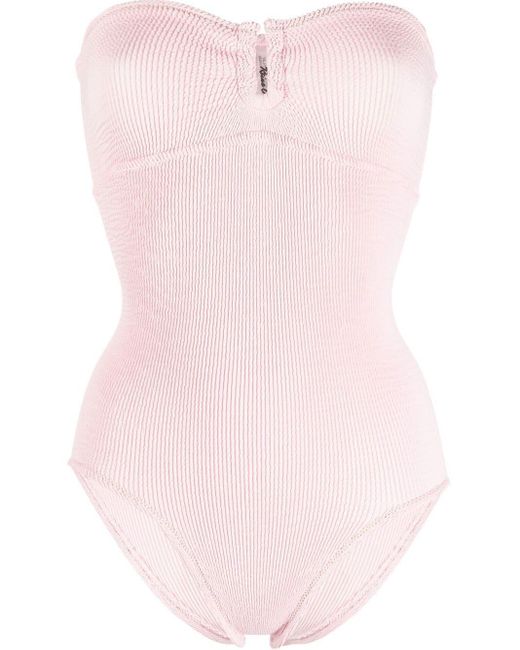 Reina Olga Lasciura Crinkle Swimsuit in Pink | Lyst Canada
