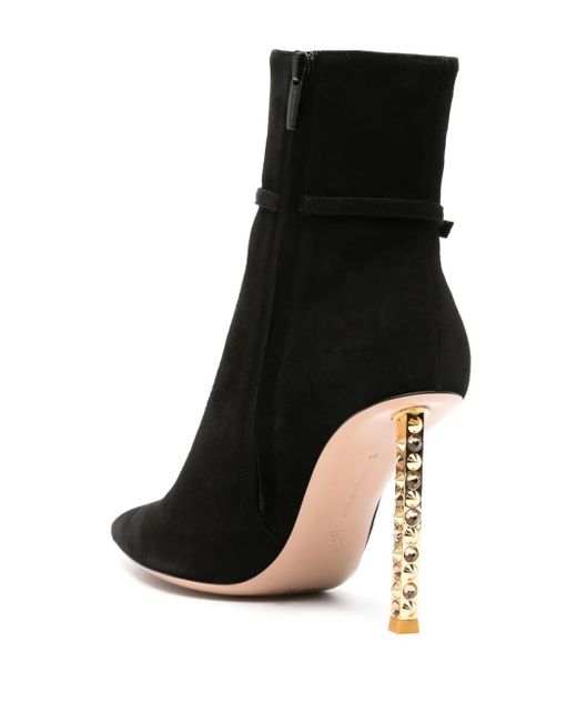 Gianvito Rossi Black Wonder 105Mm Suede Boots