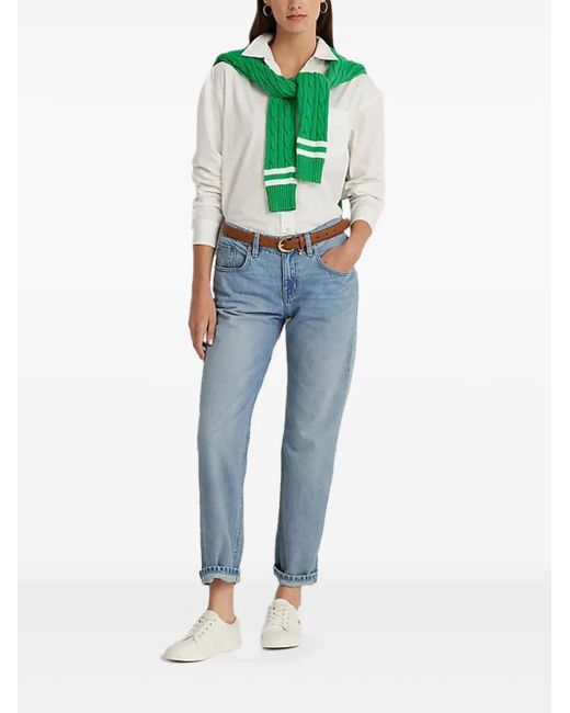 Ralph Lauren Blue Logo-Patch Jeans