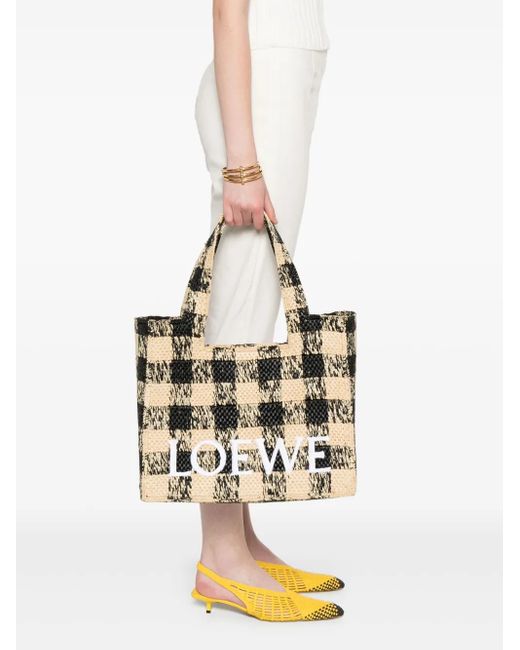 Loewe Metallic Large Font Tote Bag