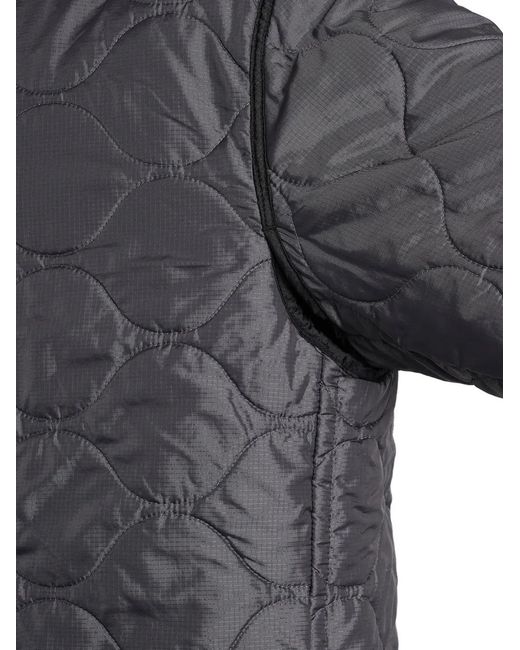 Peacemaker Oamc Gray Casual V-Neck Quilted Button-Down Jacket for men