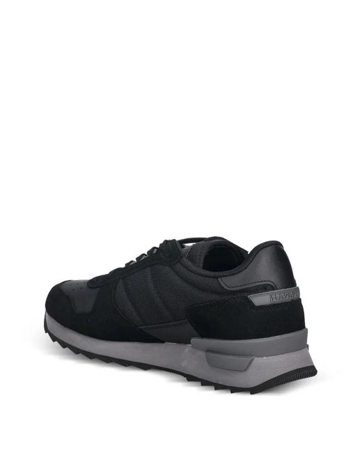 Napapijri Black Stab Logo Sneakers for men