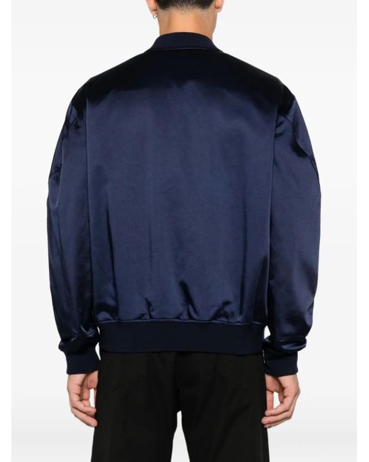 Givenchy Logo Bomber Jacket – in Blue für Herren