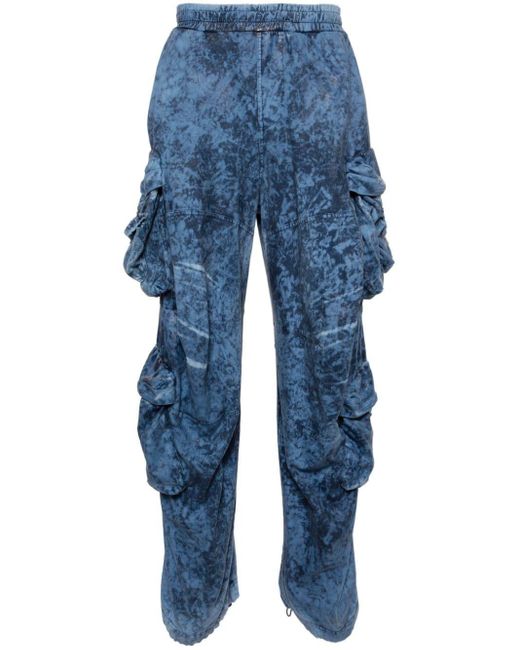 Pantalon P-Hugy-P1 à poches cargo DIESEL pour homme en coloris Blue