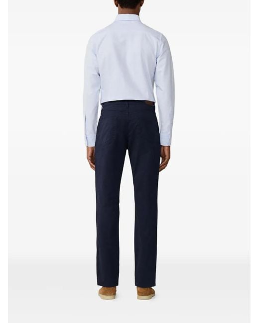 Hackett Blue Trinity Straight-Leg Trousers for men