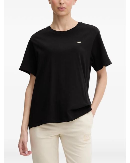 EA7 Black Logo-Plaque T-Shirt