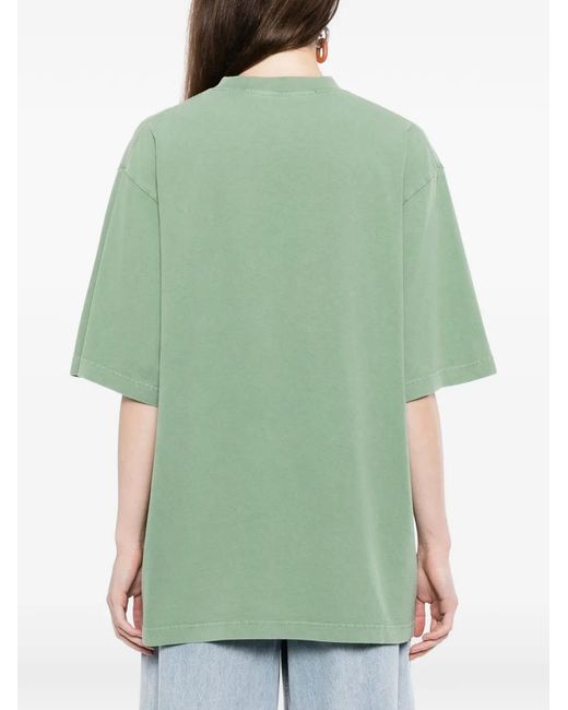 Alexander Wang Blue Mirrored Logo Tee