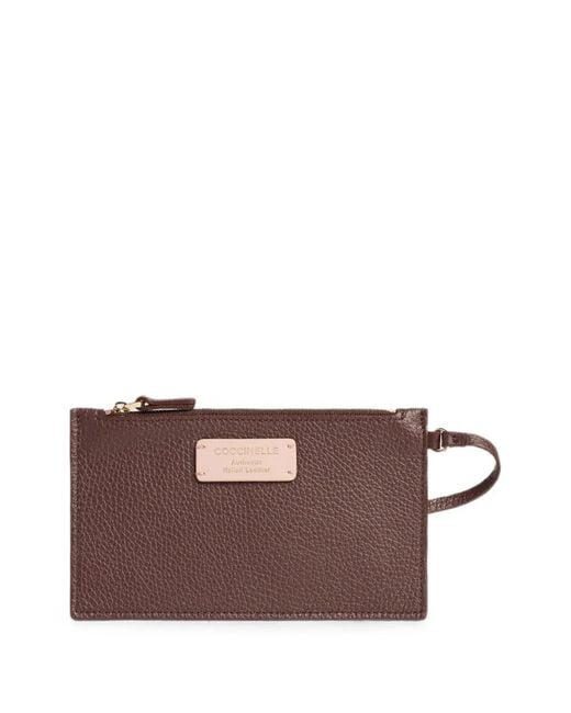 Coccinelle Brown C-Easy Grained Leather Shoulder Bag