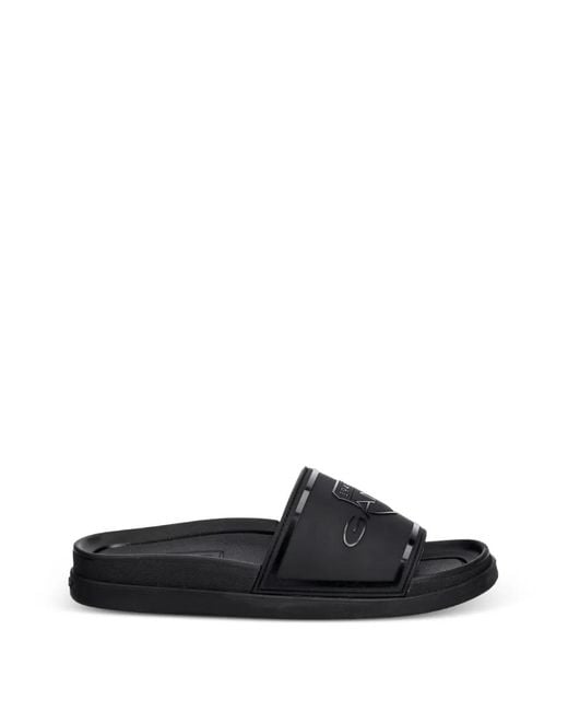 Gant White Logo-Plaque Slides for men