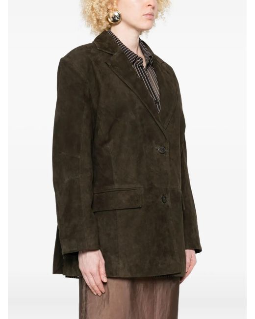 Gestuz Green Suede Blazer
