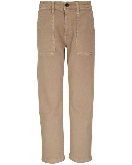 AG Jeans Natural Mid-rise Straight-leg Jeans