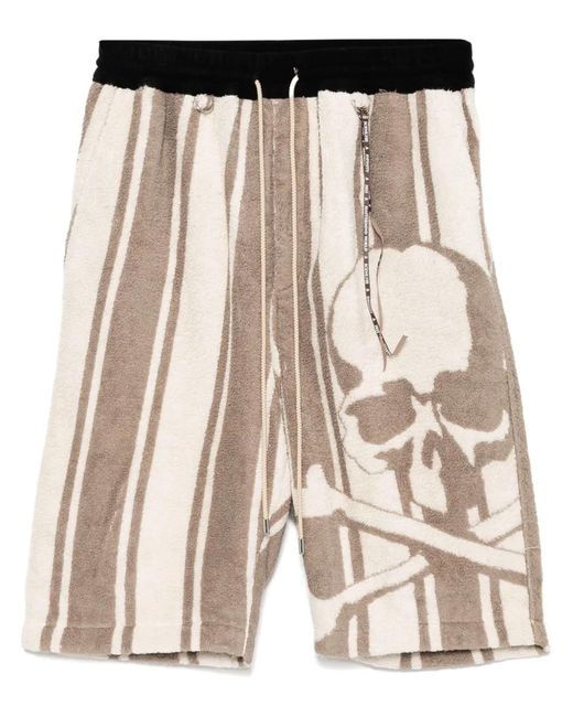 MASTERMIND WORLD Natural Logo-Jacquard Shorts for men