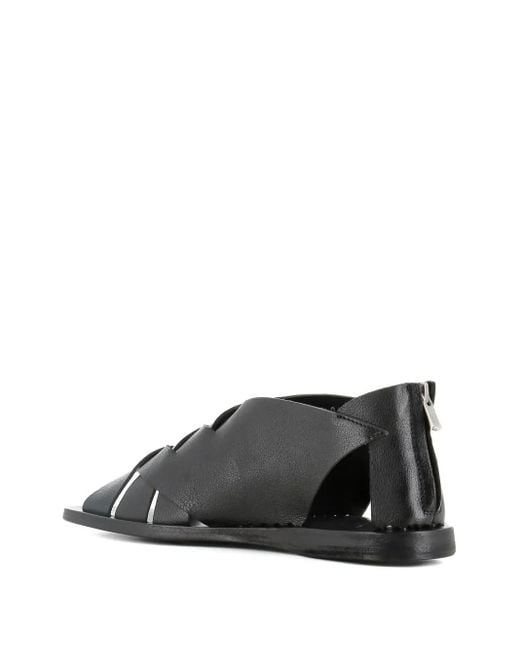 Officine Creative オープントゥ サンダル Black
