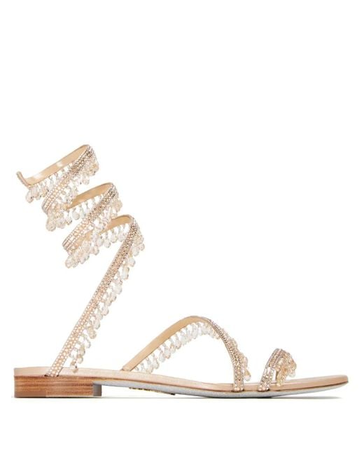 Rene Caovilla Women's Natural Chandelier Sandals