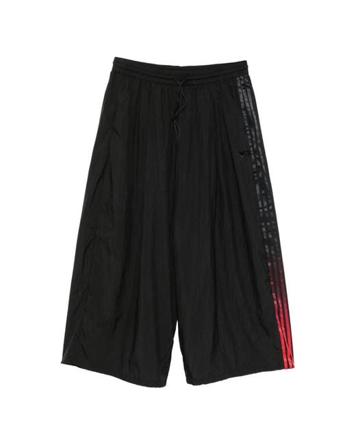 Y-3 Black Side-Stripe Track Pants