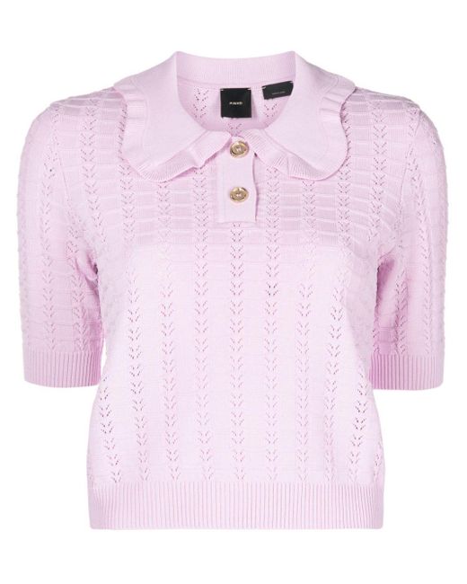 Pinko Pink Top With Buttons
