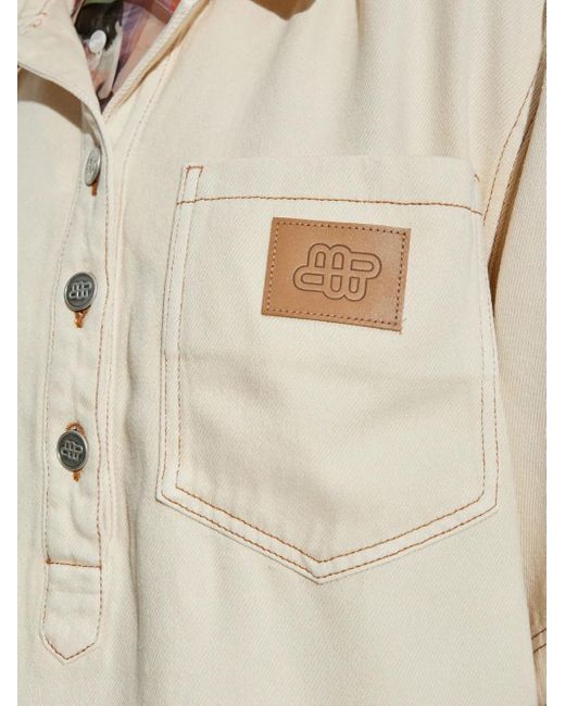 Camicia A Maniche Corte di Munthe in White