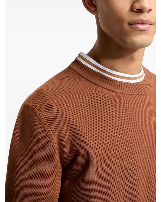 Pull À Patch Logo Moncler pour homme en coloris Brown