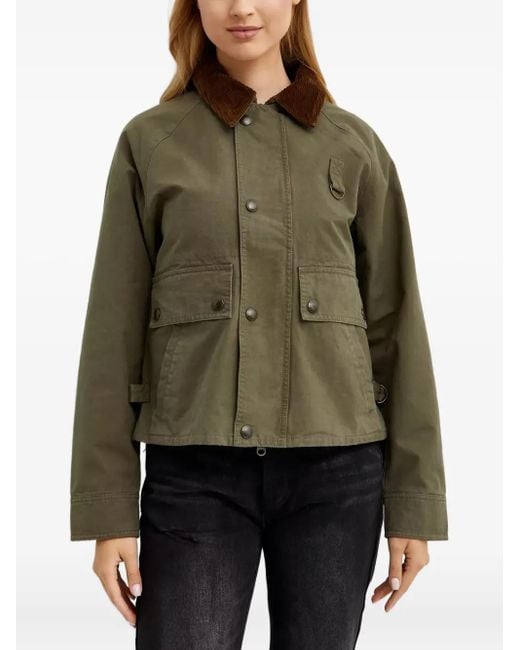 Polo Ralph Lauren Green Corduroy-Collar Field Jacket