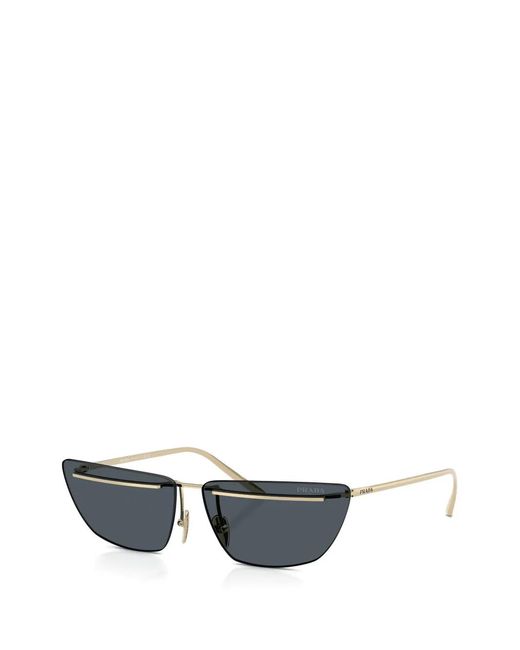 Prada Metallic Cat-Eye Frame Sunglasses