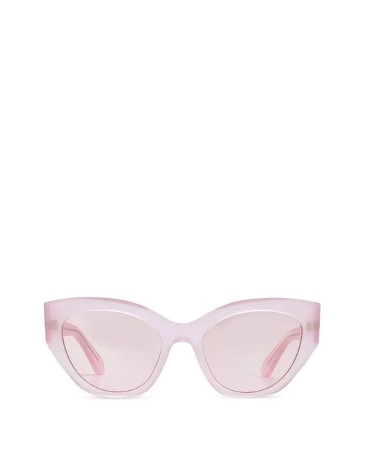 Ferragamo Pink Cat-Eye Sunglasses