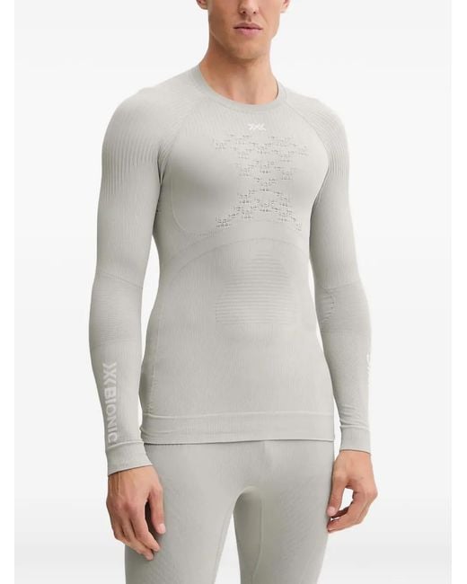 Top Traforato A Coste di X Bionic in Gray da Uomo
