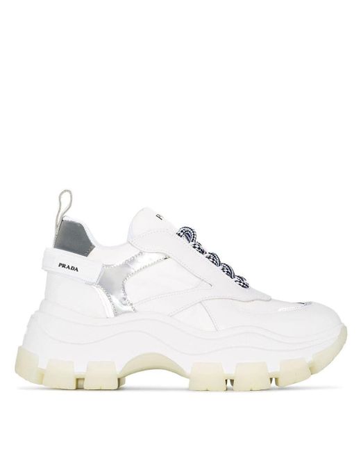 prada thick sole trainers