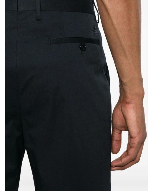 Etro Blue Cropped Chino Pants for men