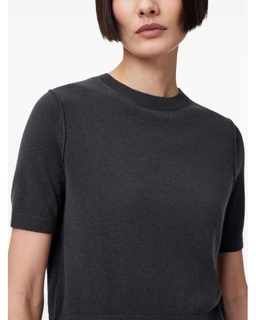 AllSaints Gray Short-Sleeve Crew-Neck Top