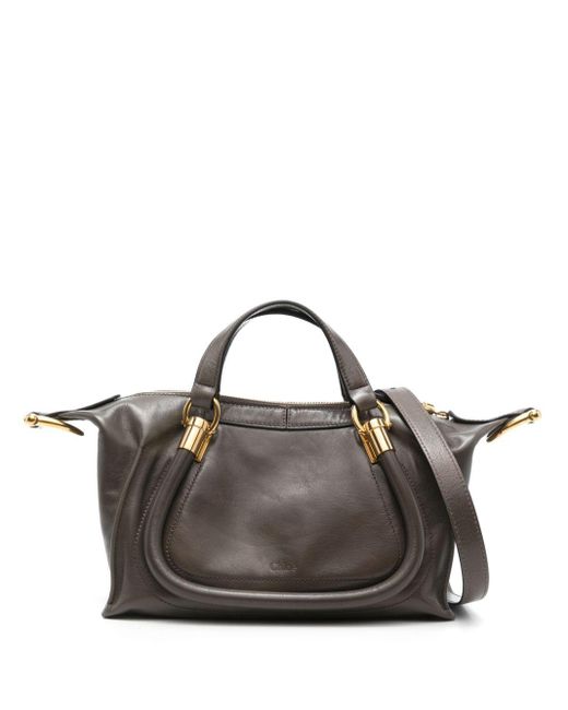 Chloé Gray Small Paraty Shoulder Bag