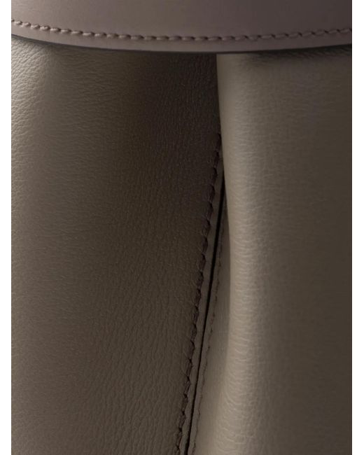 Prada Brown Large Buckle Tote Bag