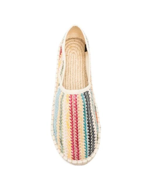 Superga Natural 3009 Striped Espadrilles