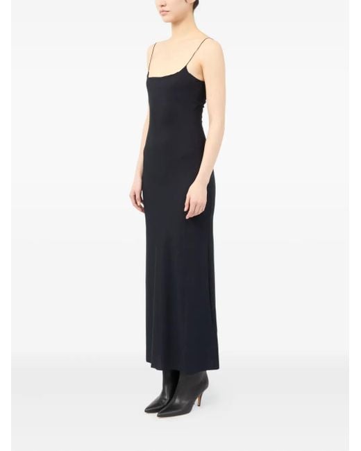MM6 by Maison Margiela Black Slip Maxi Dress