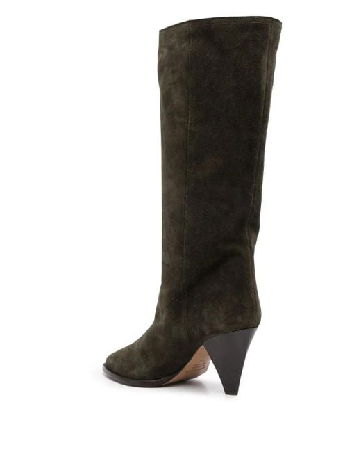 Isabel Marant Green Rouxy Suede Knee-high Boots