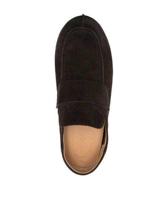 Marsèll Black Calf-Suede Loafers for men