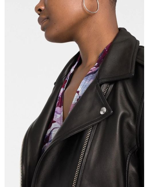 IRO Black Newhan Leather Jacket