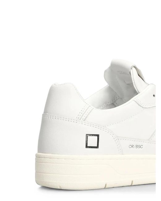 Date White Court 2.0 Basic Perforated Panelled Low-Top Sneakers for men