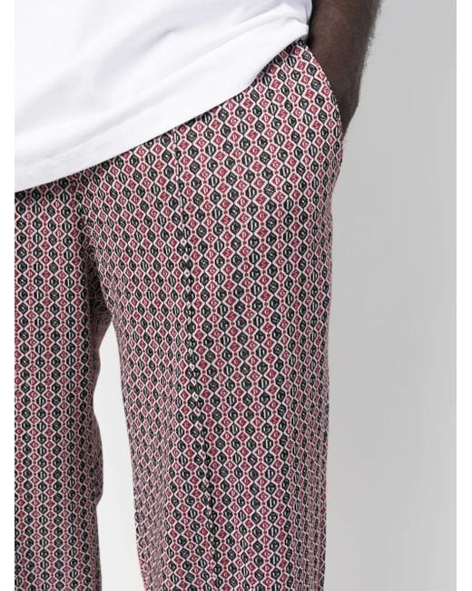 Gcds Gray Logo-Jacquard Track Pants for men