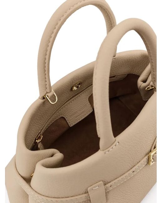 MANU Atelier Natural 25 Le Cambon Buckled Tote Bag