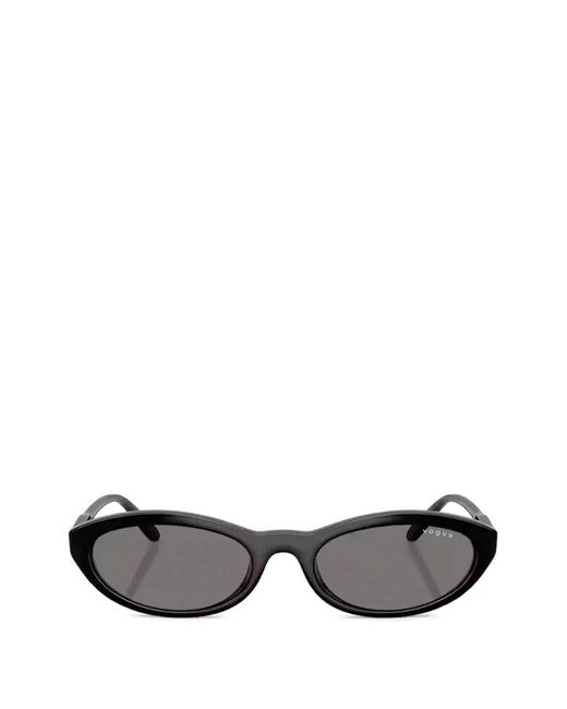 Vogue Eyewear Gray Oval-Frame Sunglasses