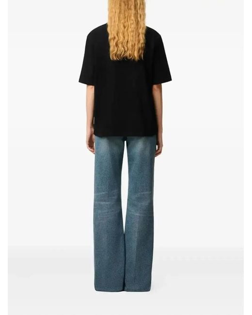 AMI Black Ami De Coeur Cotton T-Shirt