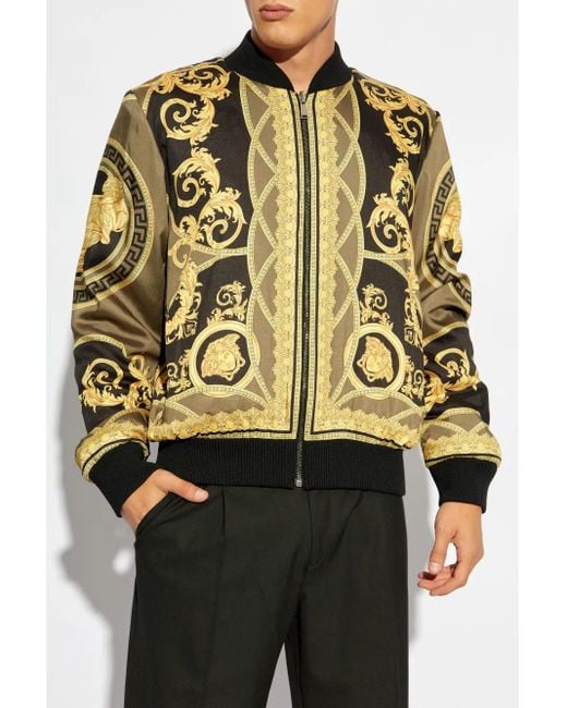 Versace La Coupe Des Dieux Omkeerbaar Bomberjack in het Gray voor heren